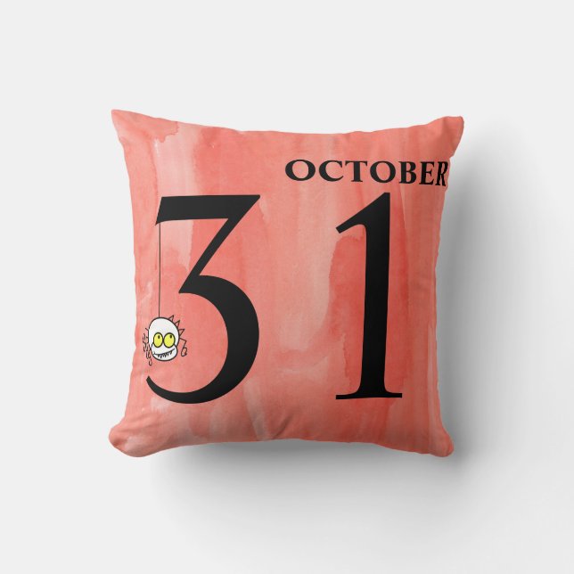 Coussin Amusants Halloween 31 octobre (Recto)
