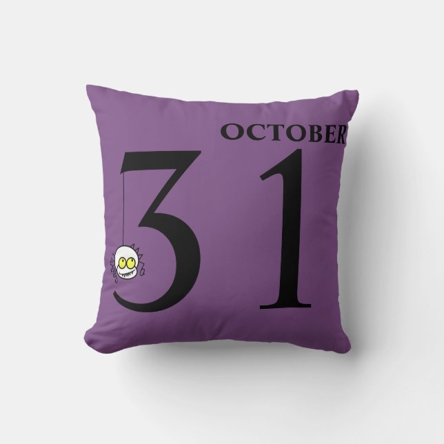Coussin Amusants Halloween 31 octobre (Recto)
