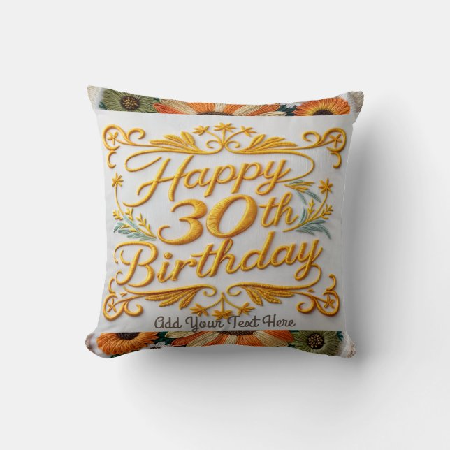 Coussin Amusants Jeu d'oreiller pour un 30e anniversaire (Recto)