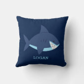 Coussin Amusants requins bleus (Verso)