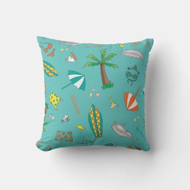 Coussin Amusement au soleil Sand 'n Sea (Recto)