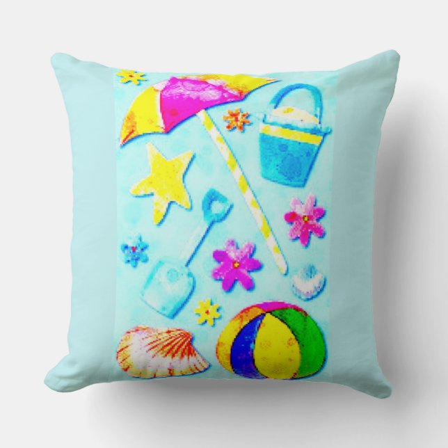 Coussin Amusement d'été (Recto)