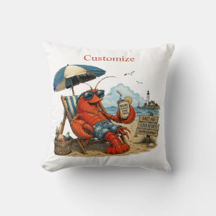 Coussin Amusement d'été Homard du Maine Thunder_Cove