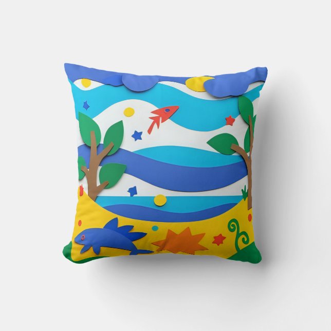 Coussin Amusement en feutrine (Recto)