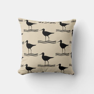 Coussin amusement motif nautique GRUE OISEAU amusant