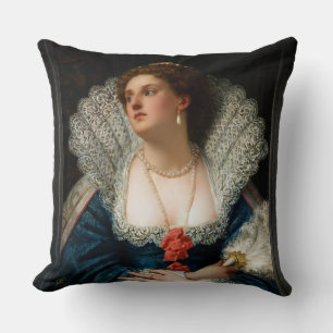 Coussin Amy Robsart par William Frederick Yeames