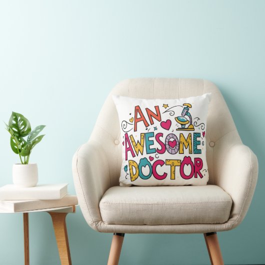 Coussin An awesome doctor (Chaise)