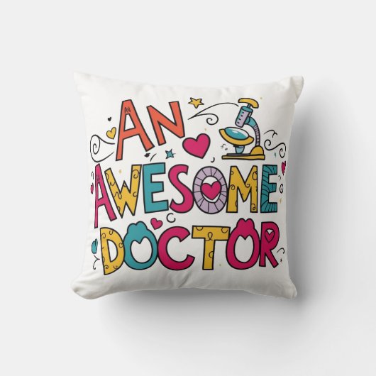 Coussin An awesome doctor (Recto)