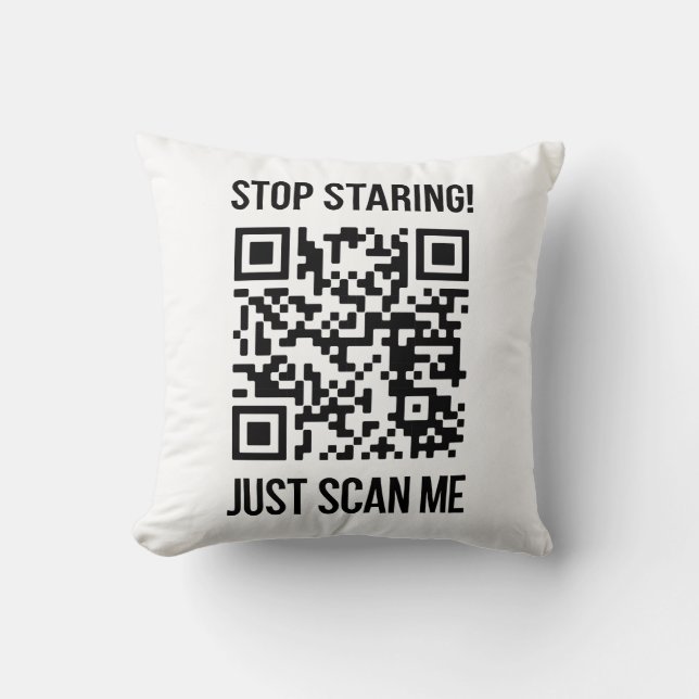 Coussin Analyser mon code QR pour un démarrage motivant (Recto)