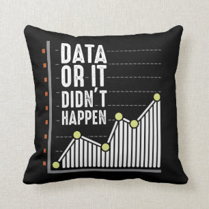 Coussin Analyste des comportements Nerd des données Stati