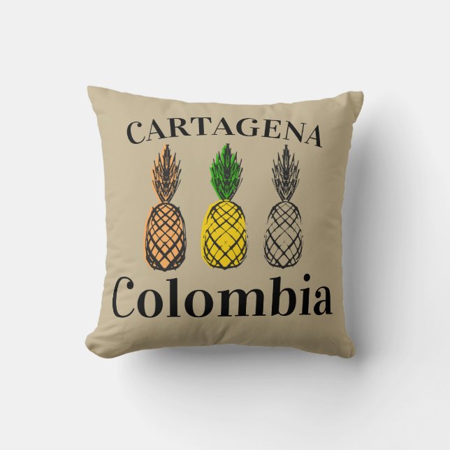 Coussin Ananas Cartagena Colombia (Recto)