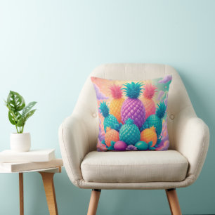 Coussin Ananas coloré