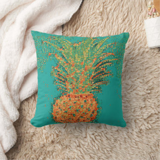 Coussin Ananas de fête - Ananas abstrait sur fond lumineux