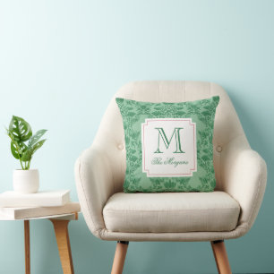 Coussin Ananas de Noël festif Monogramme