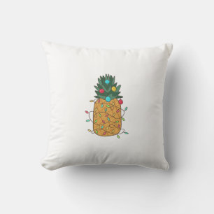 Coussin Ananas de Noël tropical