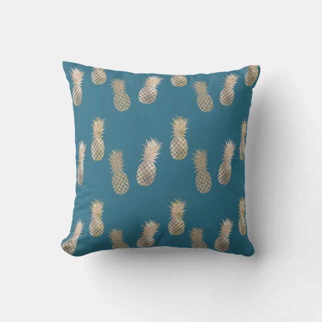 Coussin Ananas en verre d'or (Recto)