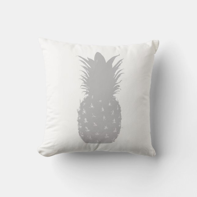 Coussin Ananas gris minimaliste moderne (Recto)