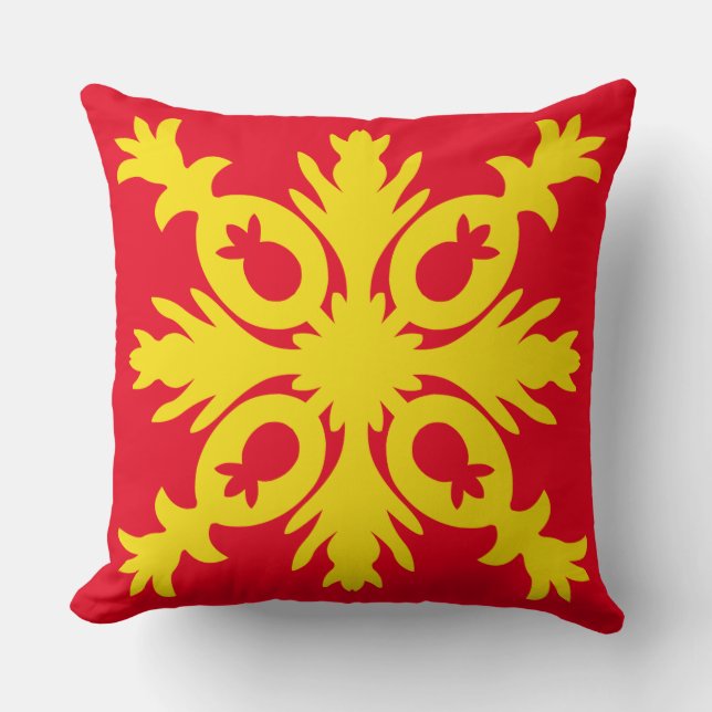 Coussin Ananas HAWAÏEN d'OREILLER d'ÉDREDON (Recto)