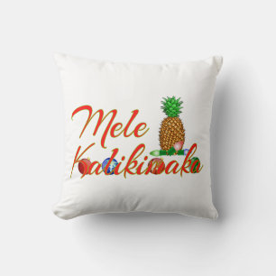 Coussin Ananas hawaïen Mele Kalikimaka