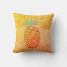 Ananas peint avec une tonalité terreuse mignonne