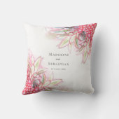 Coussin Ananas rose exotique Mariage (Verso)