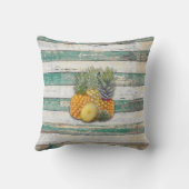Coussin Ananas rustiques (Teal) (Verso)
