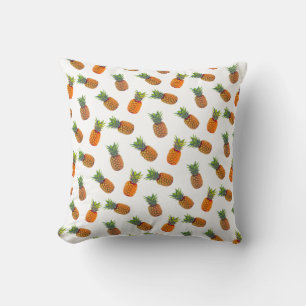 Coussin Ananas sur fond blanc
