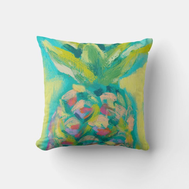 Coussin Ananas tropical coloré (Recto)