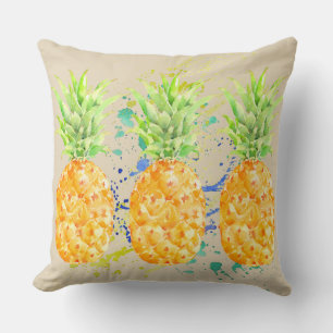 Coussin Ananas tropicaux Abstraits