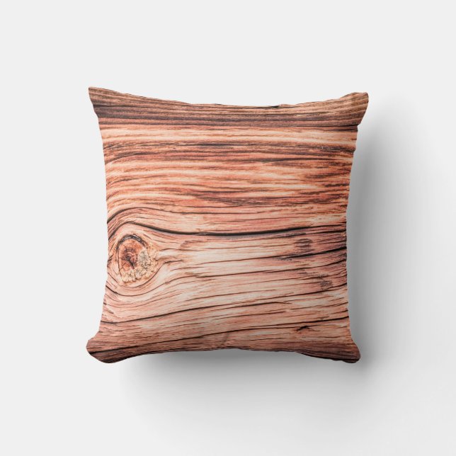 Coussin Ancien fond de bois abstrait, antique, fond de fon (Recto)