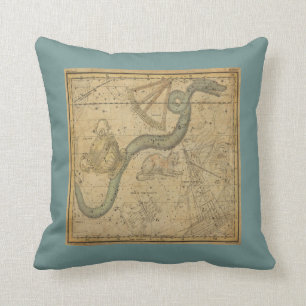 Coussin Ancien graphique en étoile de la constellation d'