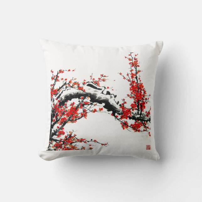 Coussin Ancien prunier chinois (Recto)