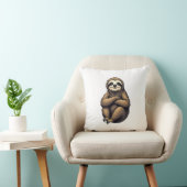 Coussin Ancienne Impression Paresseux Art Graphique Vintag (Chaise)