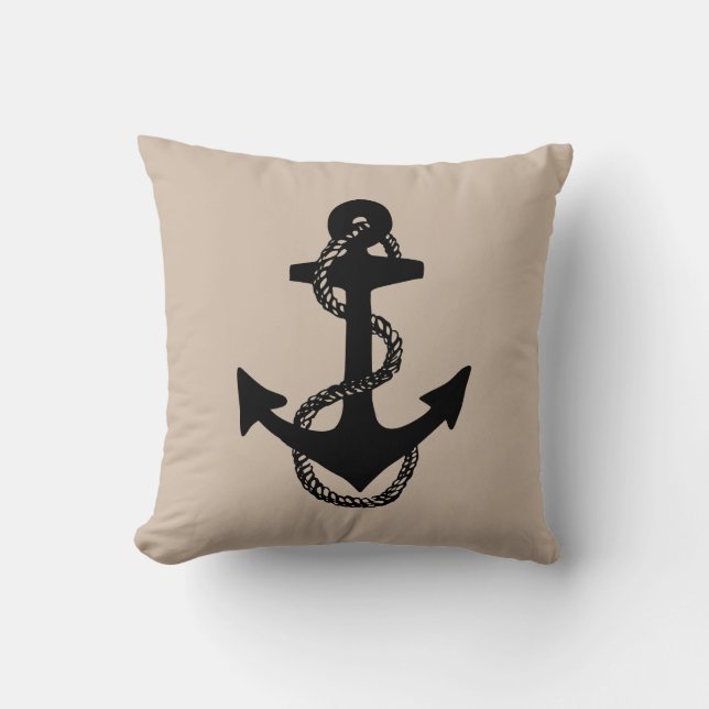 Coussin ancrage NAUTIQUE + CORDE | (Recto)