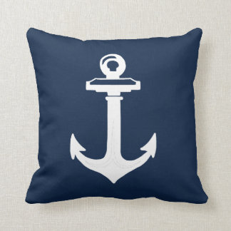 Coussin Ancre Bleue Bleu Nautique Jeu d'oreiller