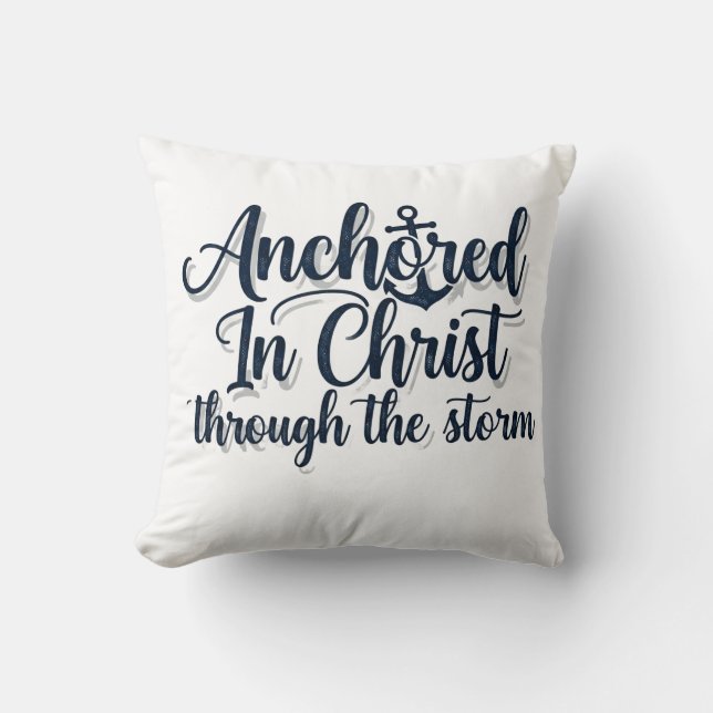 Coussin Ancré dans le Christ (Recto)