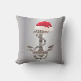 Coussin ancre en bois rustique NAUTIQUE + CHAPEAU DE PÈRE