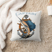 Coussin Ancre nautique du capitaine Pêche en mer profonde (Couverture)