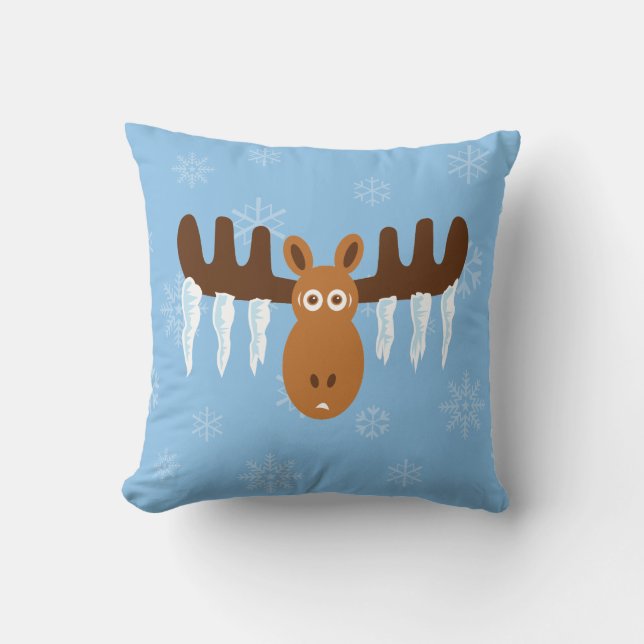 Coussin Andouillers de Head_Icicle d'orignaux (Recto)