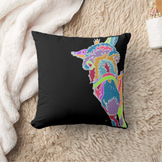 Coussin Âne Coloré