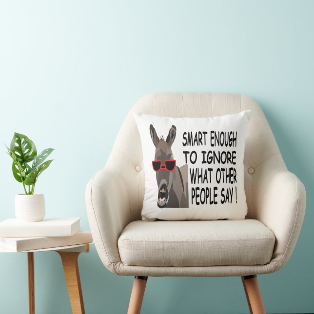 Coussin Âne intelligent cool (Chaise)
