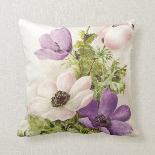 Coussin Anémone vintage