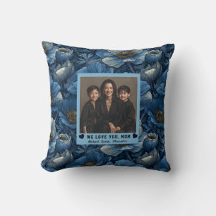 Coussin Anémones Fleur Mère Fièr Maman Maison Cosy Bohème