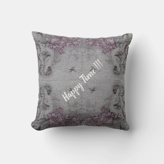 Coussin Ange de luxe Rose Fleur Moderne Vintage (Recto)