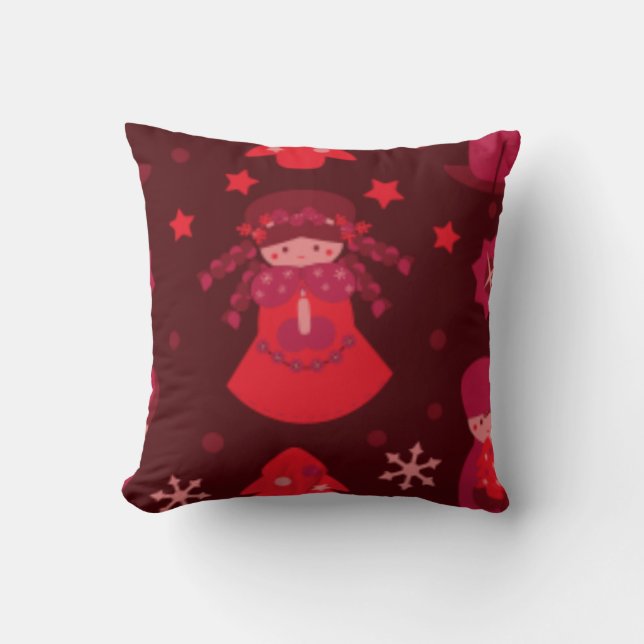 COUSSIN ANGE DE NOËL JETER PILLOW - ROUGE MARCHANDISES DE  (Recto)