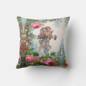 COUSSIN ANGE DÉMONIAQUE ROMANTIQUE CUEILLANT DES ROSES ET  (Verso)