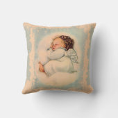 Coussin Ange gardien personnalisé de bébé de sommeil (Verso)
