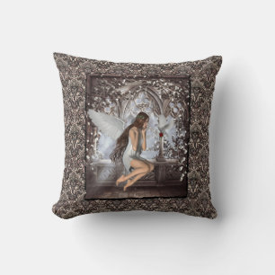 Coussin Angel gothique et sa colombe