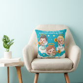 Coussin Anges gardiens d'arbres jouant de la trompette  (Chaise)