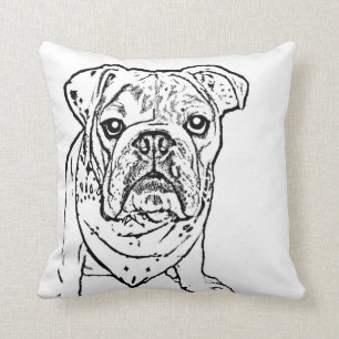 Coussin anglais de bouledogue